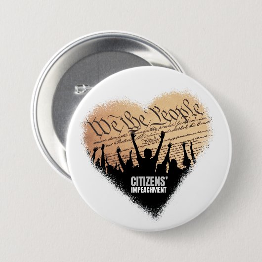 Badge Rond 7,6 Cm We the People Button (Devant & derrière)