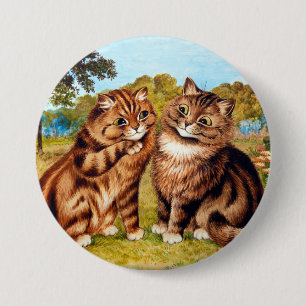 Badge Rond 7,6 Cm Whispering Cat, Louis Wain