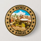Badge Rond 7,6 Cm Wichita (Devant)