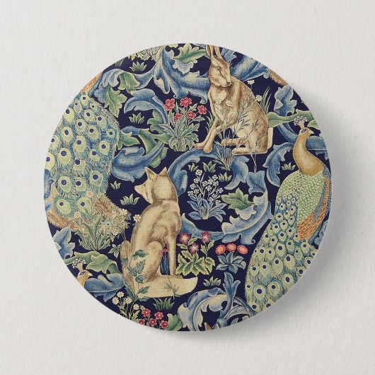 Badge Rond 7,6 Cm William Morris (Devant)