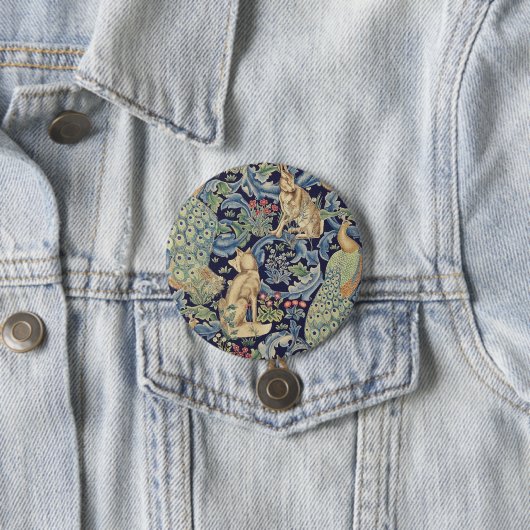 Badge Rond 7,6 Cm William Morris (En situation)