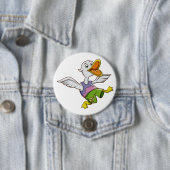 Badge Rond 7,6 Cm Willy Quack (En situation)