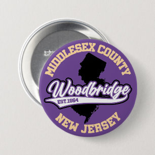Badge Rond 7,6 Cm Woodbridge, New Jersey