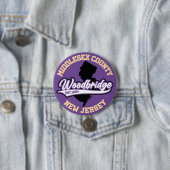 Badge Rond 7,6 Cm Woodbridge, New Jersey (En situation)