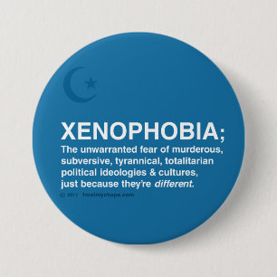 Badge Rond 7,6 Cm Xénophobie définie