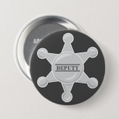 Badge Rond 7,6 Cm Yeehaw Cowboy Western Anniversaire Party (Devant & derrière)