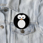 Badge Rond 7,6 Cm Yeux de pingouin (En situation)
