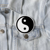 Badge Rond 7,6 Cm Ying Yang (En situation)