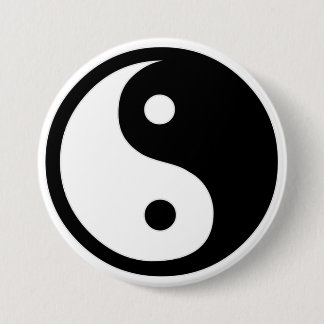 Badge Rond 7,6 Cm Ying Yang
