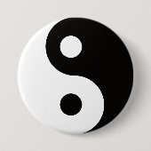 Badge Rond 7,6 Cm Ying Yang (Devant)