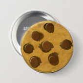 Badge Rond 7,6 Cm Yummy Chocolat Chip Cookie (Devant & derrière)