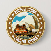 Badge Rond 7,6 Cm Zhuhai (Devant)