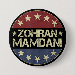 Badge Rond 7,6 Cm Zohran Mamdani Pour Maire NYC Merch Zohran Mamdani