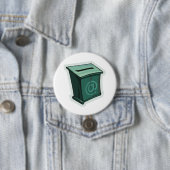Badge Rond 7,6 Cm Zone de vote verte (En situation)