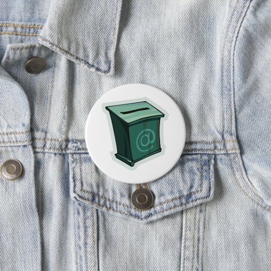 Badge Rond 7,6 Cm Zone de vote verte (En situation)