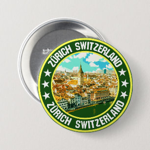 Badge Rond 7,6 Cm Zurich