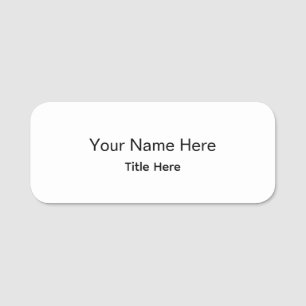 Badge Rond Classique Personnalisé pour Professionn