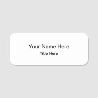 Badge Rond Classique Personnalisé pour Professionn