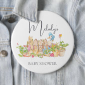 Badge rond classique Peter Rabbit (En situation)