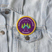 Badge rond de 7,5 Cm du plus grand chef scout du m (En situation)