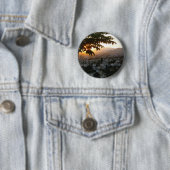 Badge rond de la photographie du coucher du soleil (En situation)