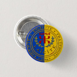 Badge rond Kabylie laïque Ronde Button 3,2 Cm