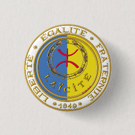 Badge rond, LAÏCITÉ Ronde Button 3,2 Cm