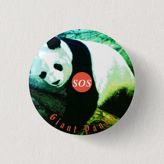 badge rond Panda Ronde Button 3,2 Cm (Voorkant)