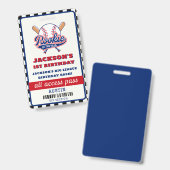 Badge Rookie De L'Année Baseball Anniversaire (Recto et verso)