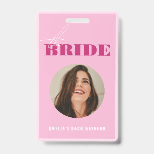 Badge Rose Bold Bachelorette Offrez Un Verre à La
