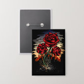 Badge Rose émergent (Recto/Verso)
