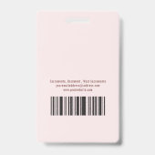 Badge Rose et or Rose photo Doula (Arrière)