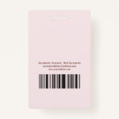 Badge Rose et or Rose photo Doula (Dos)