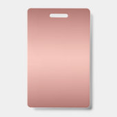 Badge Rose Gold Ajouter Logo Evénement Conférence Concer (Arrière)