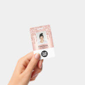 Badge Rose Gold des disques de Parties scintillant des e (Manuel / portable)