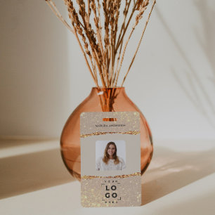 Badge Rose gold pailleté rose moderne élégant féminin