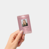 Badge Rose Gold Signature Elegance Code employé (À main)