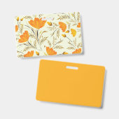 Badge Rose jaune (Avant & arrière)