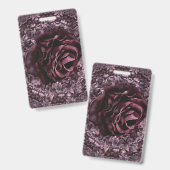 Badge Rose Mandala (Avant & arrière)