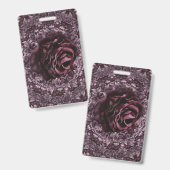 Badge Rose Mandala (Avant & arrière)