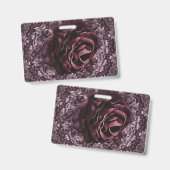 Badge Rose Mandala (Avant & arrière)