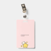 Badge Rose Mignon (Arrière avec clip)