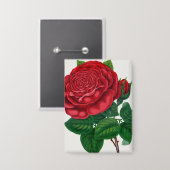 Badge Rose Print Rochester Lithographing and Printing Co (Recto/Verso)