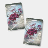 Badge Rose victorien Ephemera (Avant & arrière)