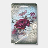 Badge Rose victorien Ephemera (Avant)
