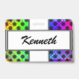 Badge Roues Damier par Kenneth Yoncich