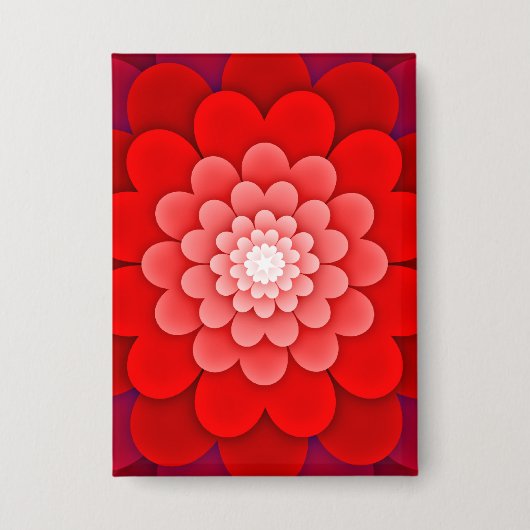 Badge Rouge Floral Mandala-58566 (Recto)