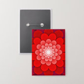 Badge Rouge Floral Mandala-58566 (Recto/Verso)
