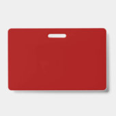 Badge Rouge Foncé Bonbon Pomme Uni (Arrière)