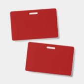 Badge Rouge Foncé Bonbon Pomme Uni (Avant & arrière)